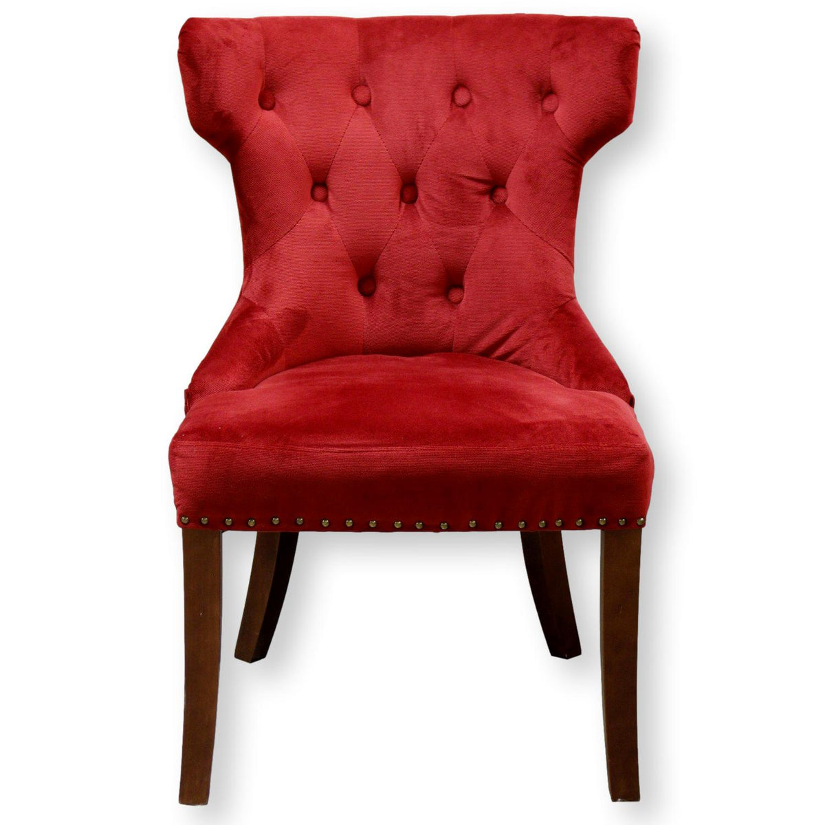 Pier 1 Imports Red Button Tufted Accent Chair