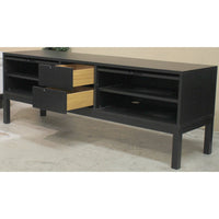 Modern Black Media Console