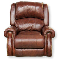 Brown Leather Rocking Recliner