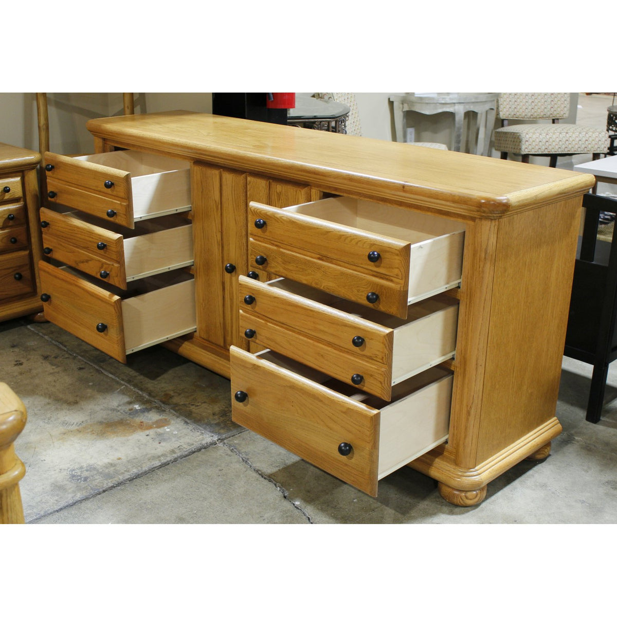 Arbek Oak Dresser w/Hidden Compartment