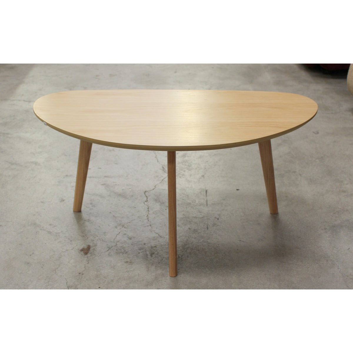 Half-Round Oak Accent Table