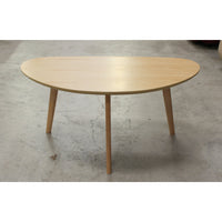 Half-Round Oak Accent Table