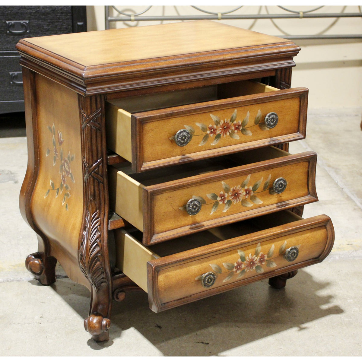 3 Drawer Handpainted Nightstand