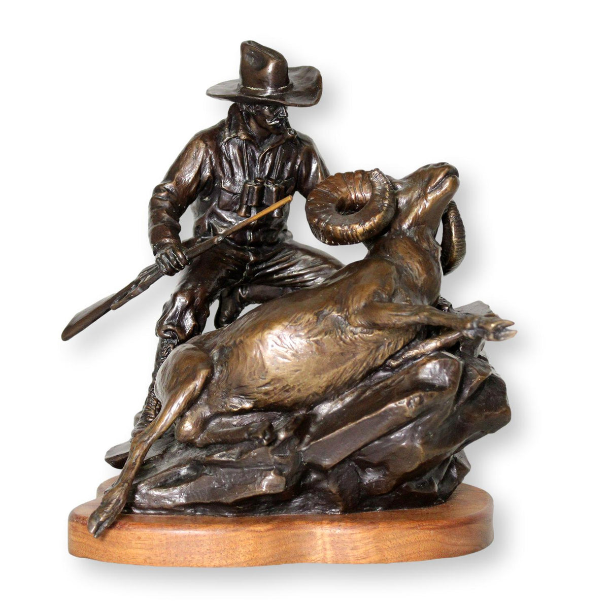 Limited Edition Solid Bronze Sculpture 'Sheep Hunter' by J. Logozzo