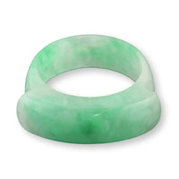 Green Jadeite Saddle Band – Classic Polished Jade Band