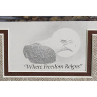 Framed Print 'Where Freedom Reigns' (Eagle) By Derk Hansen