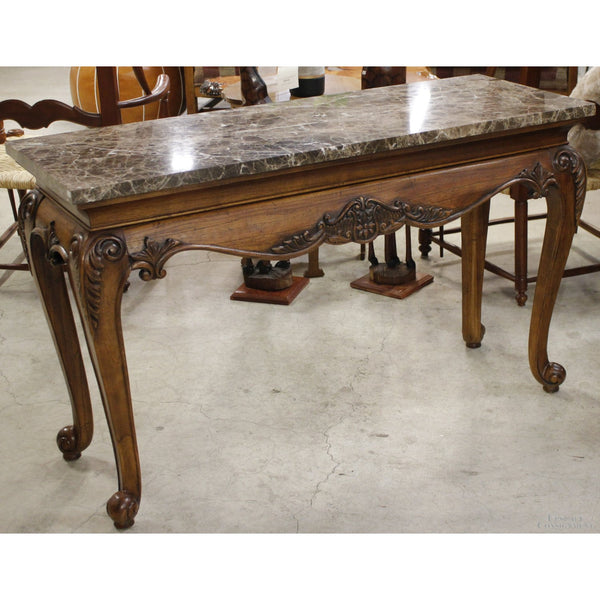 Heckman Marble Top Console Table