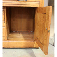 Vintage Oak Rolltop Desk