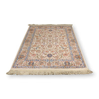 4' 4" x 6'  Ivory Floral Area Rug