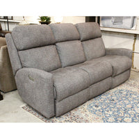 Salt & Pepper Dual Power Reclining Sofa