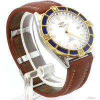 Breitling J-Class Automatic Swiss Made Watch | Ref. D10067 | 18K Gold & Blue Enamel Bezel