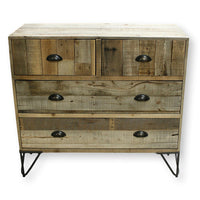 Rustic Barnwood 4 Drawer Chest