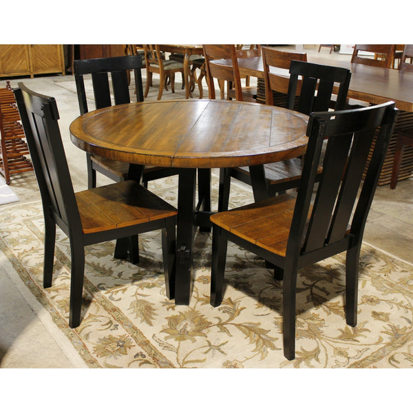 Plank Style Dining Set w/4 Chairs