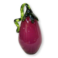 Hand Blown Glass Eggplant by Diane Hansen