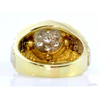 Ultra-Rolex Style Men's .57ctw Diamond 14K Gold Ring