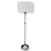 Pewter Adjustable-Height Floor Lamp