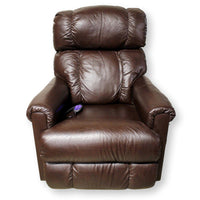 La-Z-Boy Brown Leather Dual Motor Power Recliner w/Adj. Headrest & Lumbar