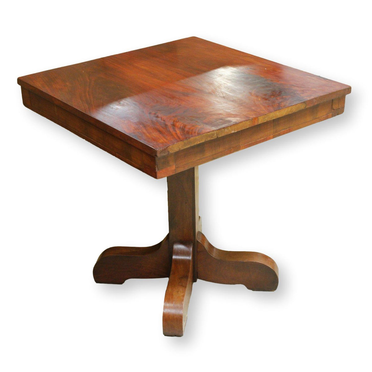 Vintage Square Mahogany Accent Table