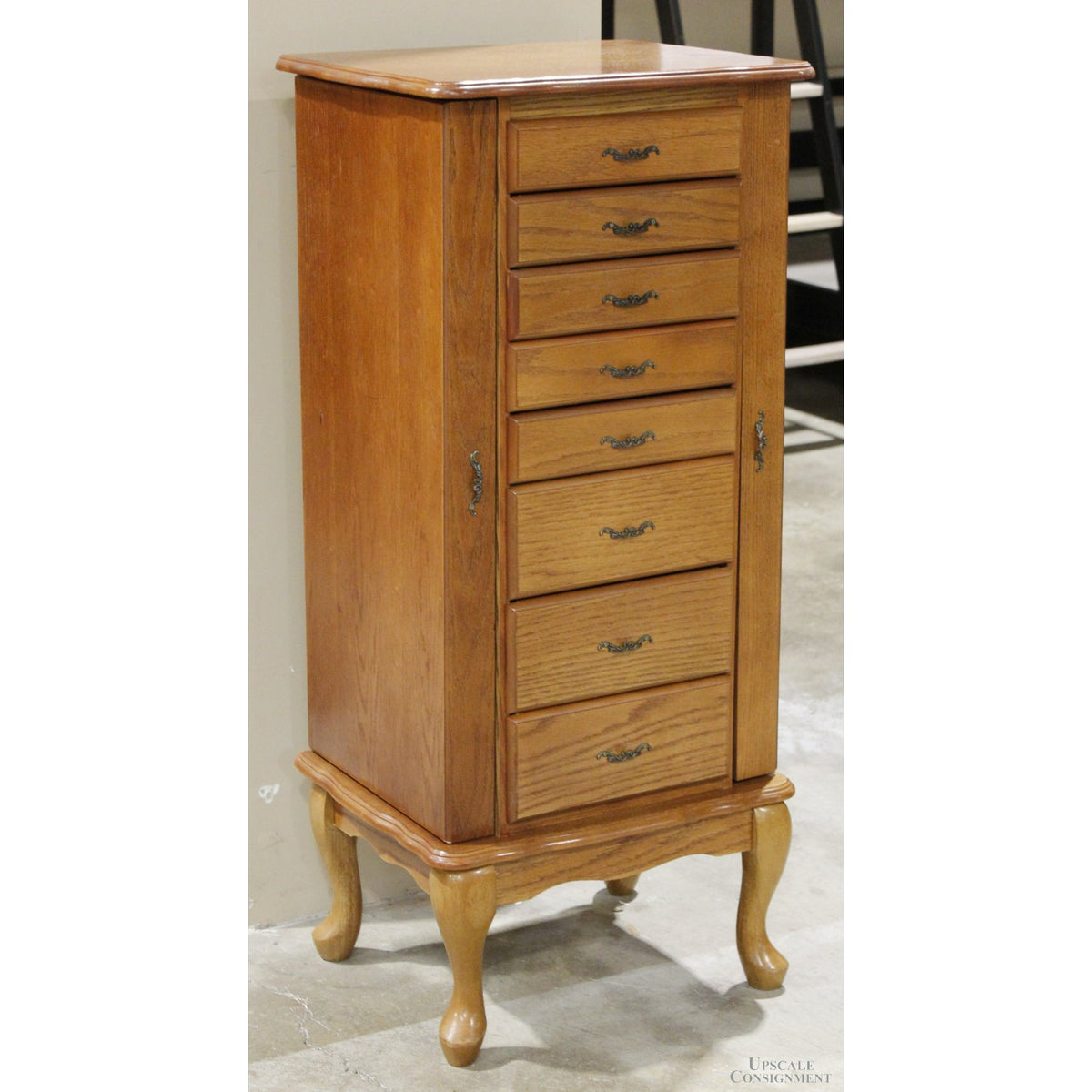 Powell Oak Jewelry Armoire