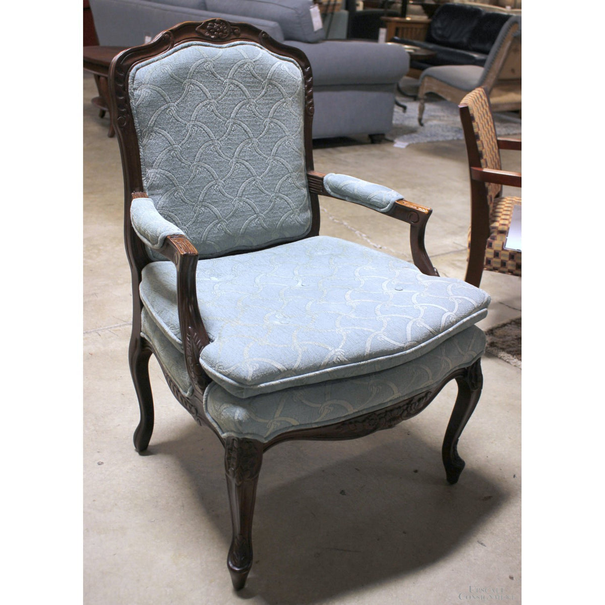 Fairfield Turquoise Fauteuil Chair