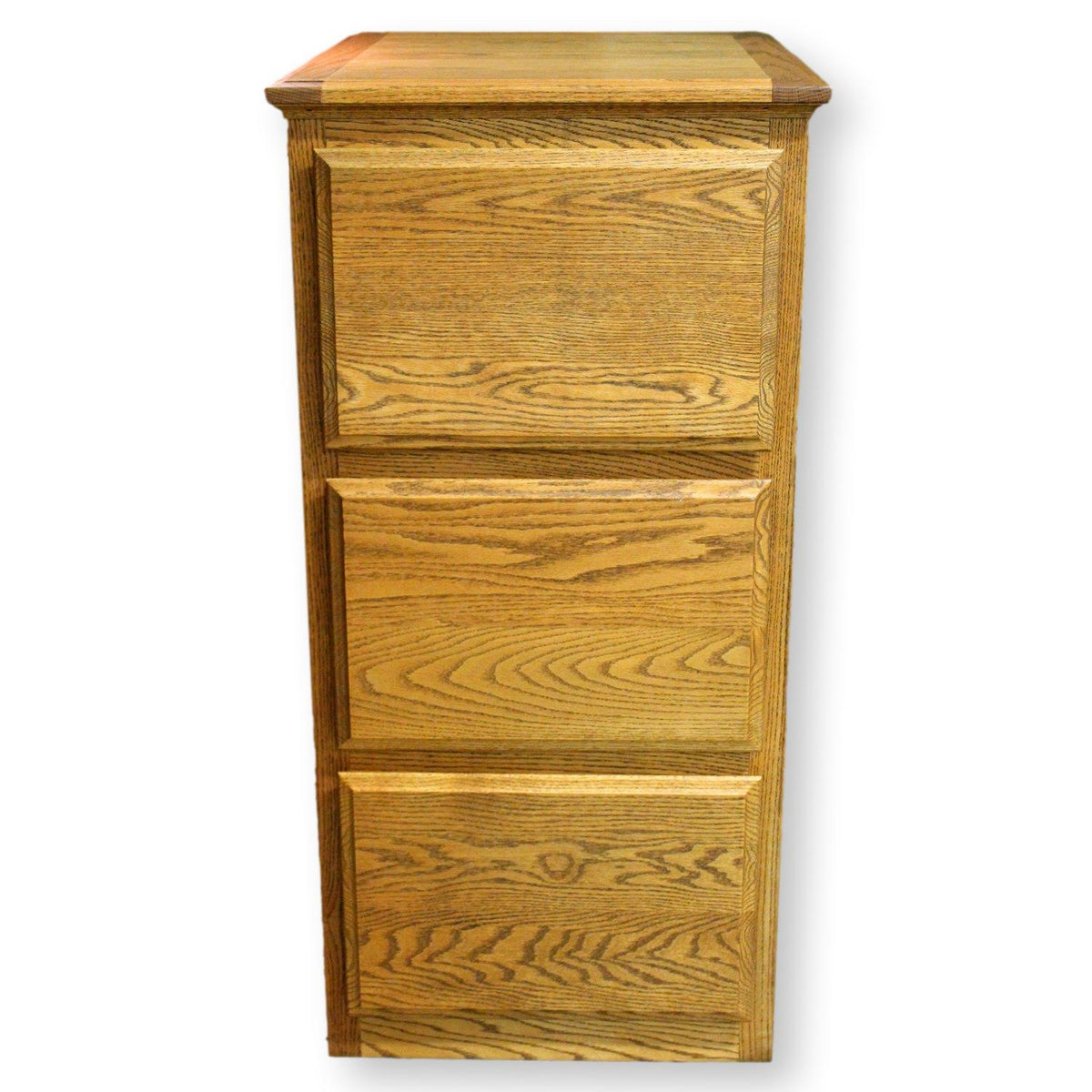 First Edition Furn. Oak Three Drawer File Cabinet