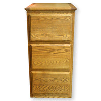First Edition Furn. Oak Three Drawer File Cabinet