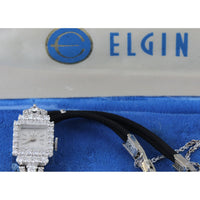1950s Elgin 14K Gold .75ctw Diamond Watch - Swiss 17J Wind-Up