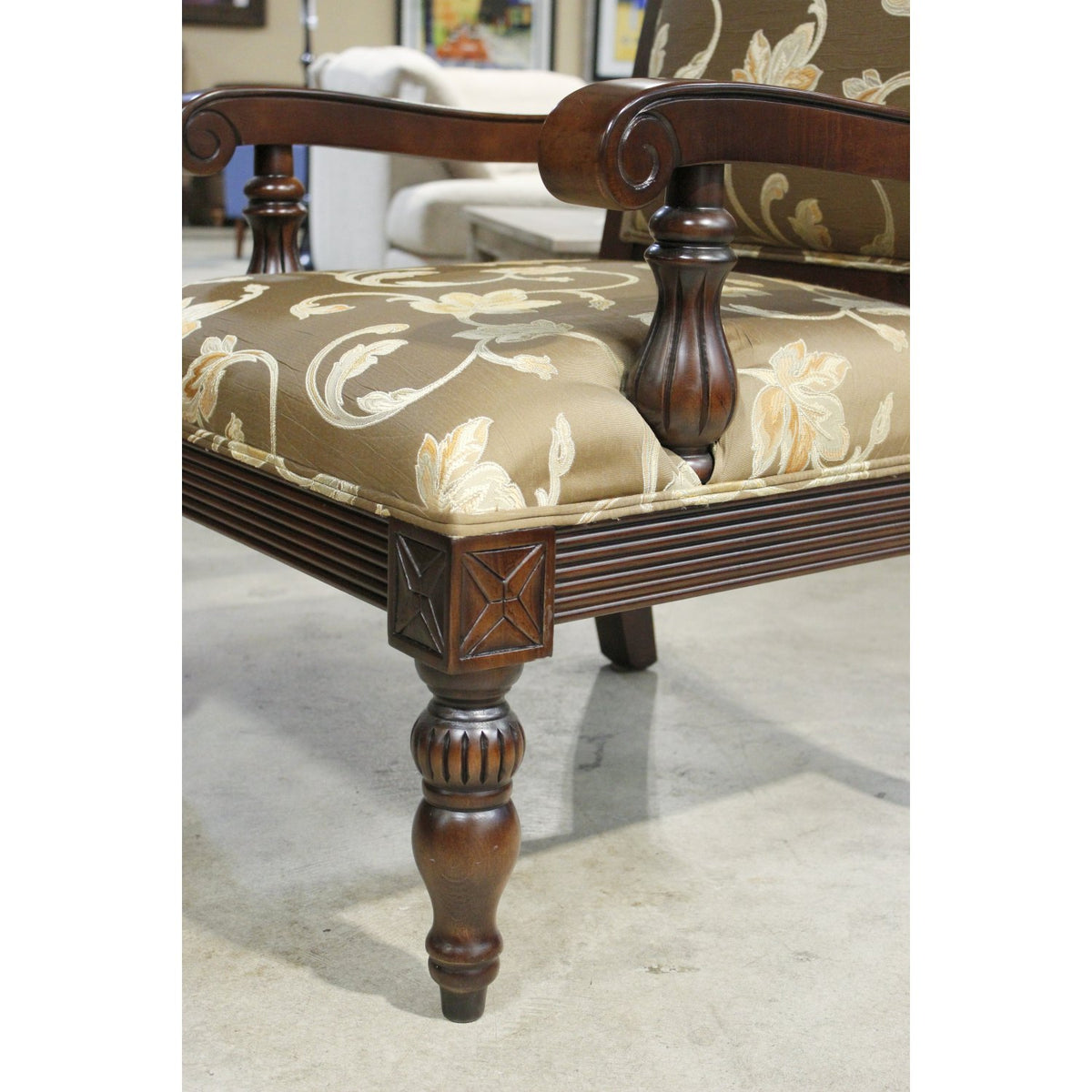 Mahogany Frame Armchair