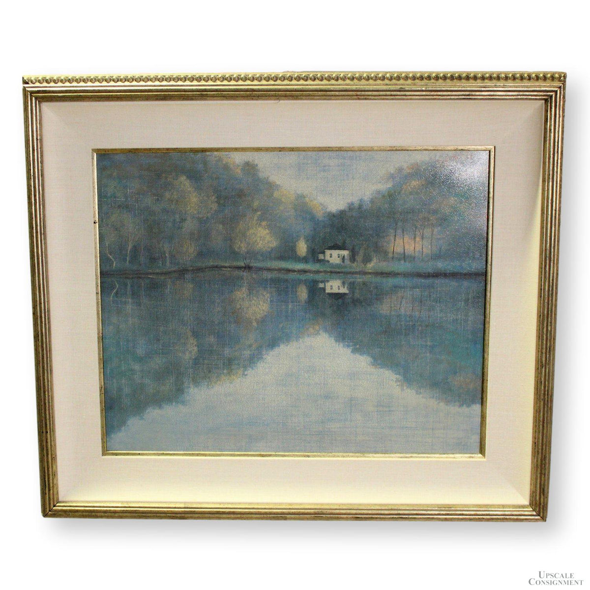 Framed Artwork - Manor Reflected in Still Water