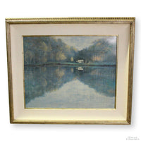 Framed Artwork - Manor Reflected in Still Water