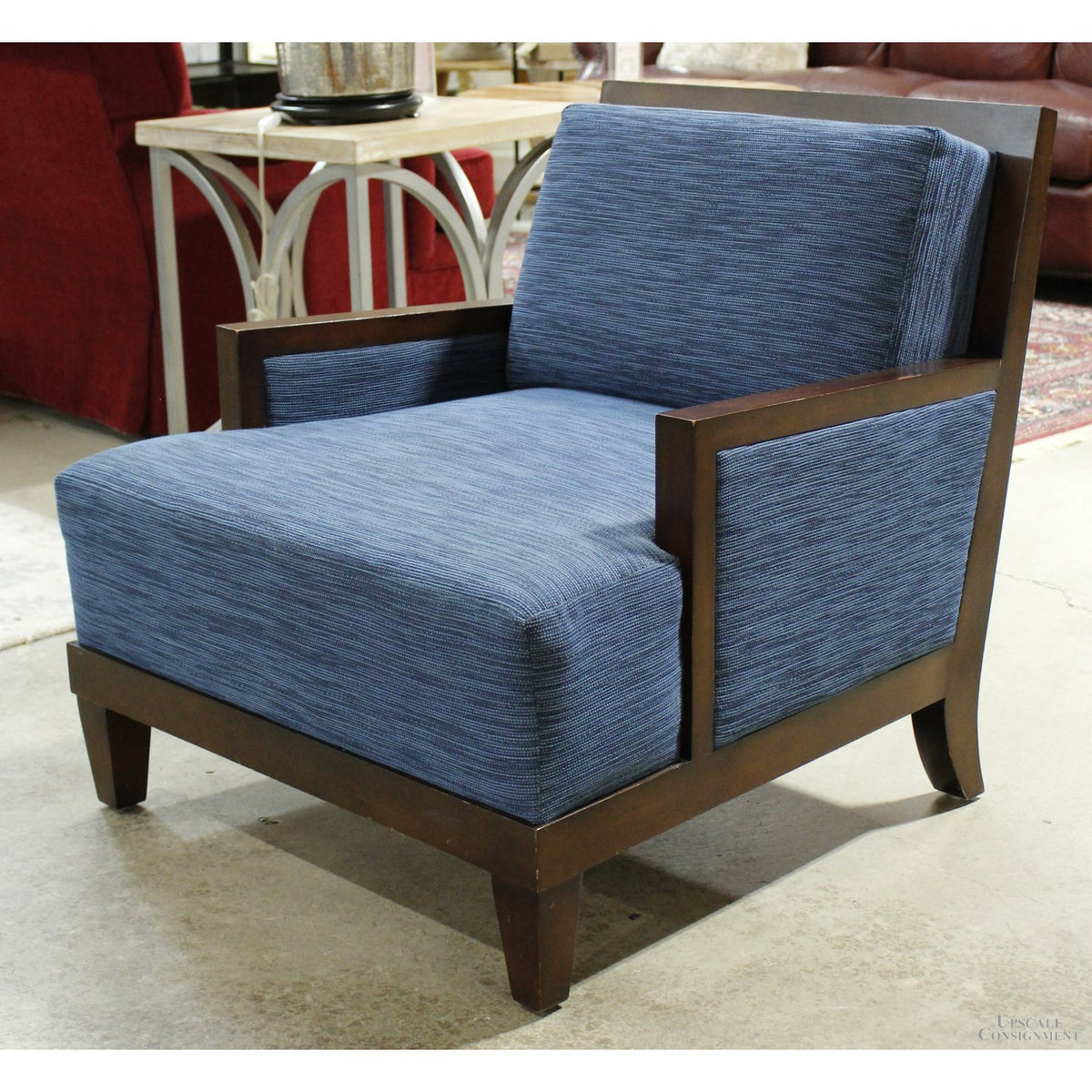 HBF 'Barbara Barry' Blue Lounge Chair