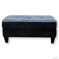 La-Z-Boy Tufted Blue Ottoman