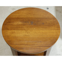 Round Craftsman Style Accent Table