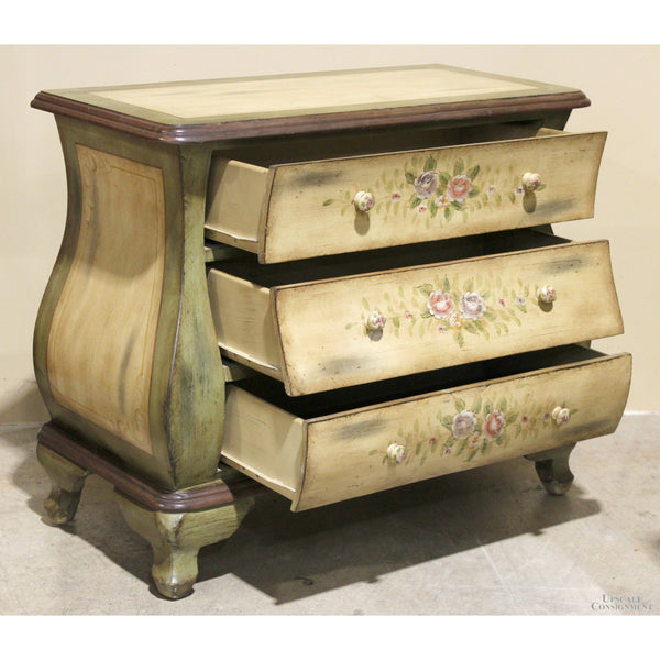 Handpainted Bombe Chest