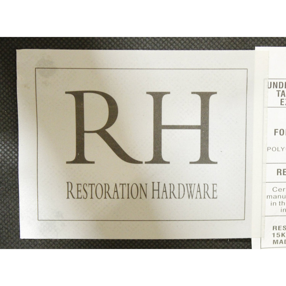 Restoration Hardware Dark Brown Leather Counter Stool