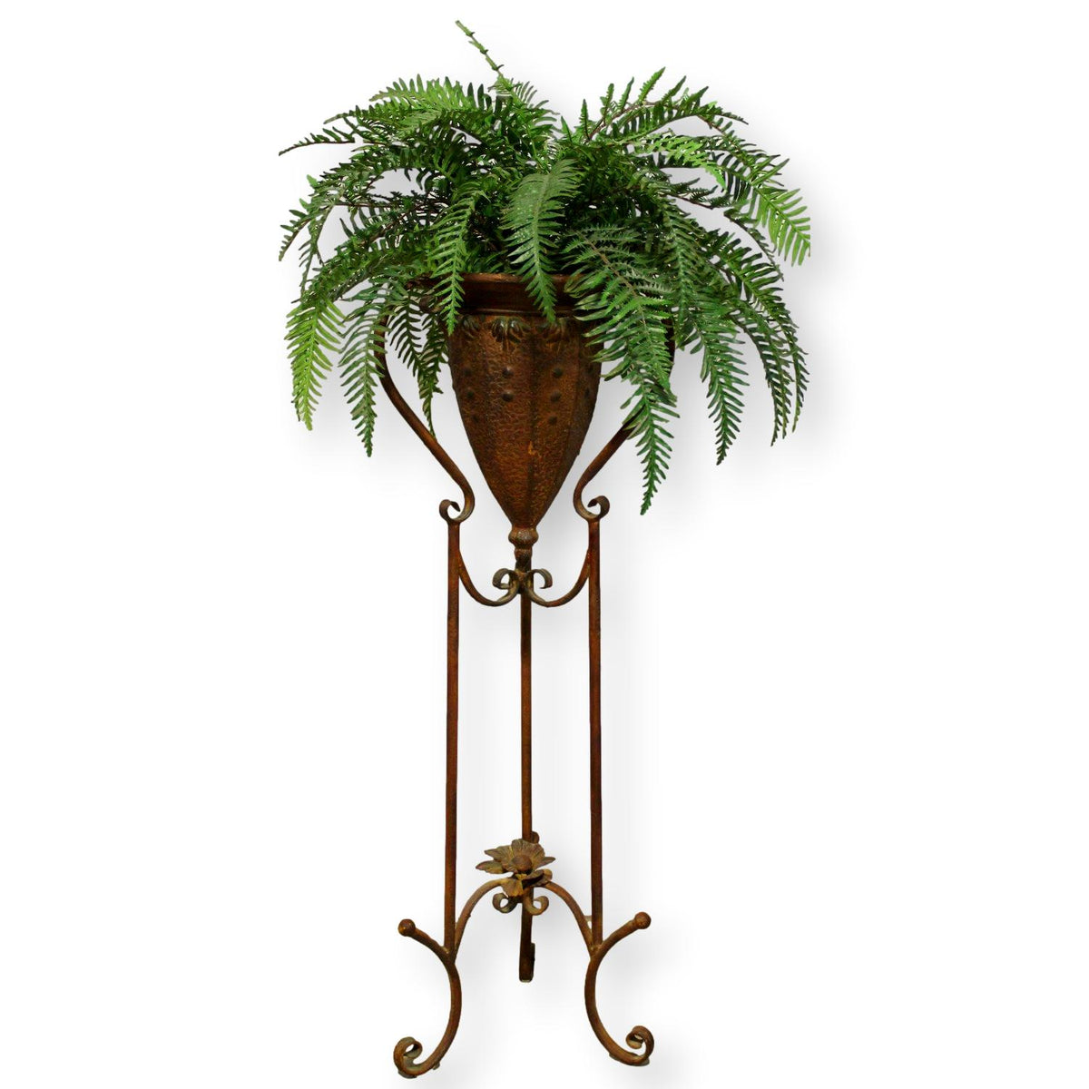 Weathered Metal 3 Leg Plant Stand