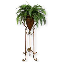 Weathered Metal 3 Leg Plant Stand