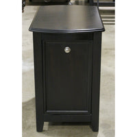 Tilt-Front Espresso Nightstand