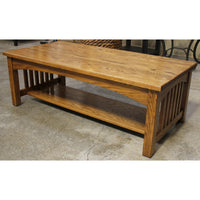 Oak Mission Style Coffee Table