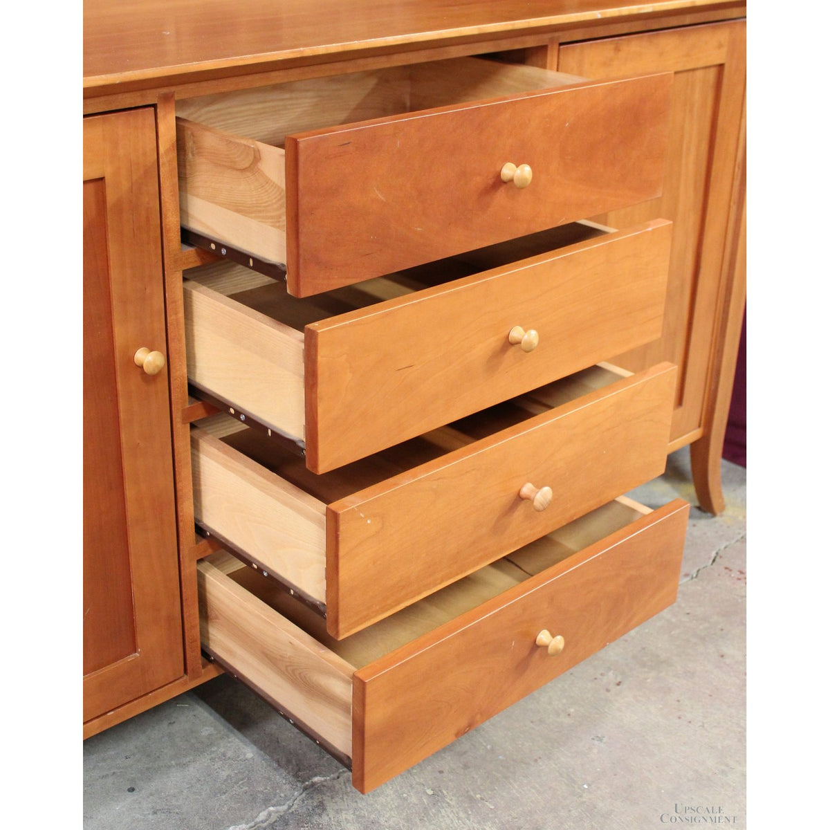 Lyndon Furniture Solid Cherry Shaker China Cabinet