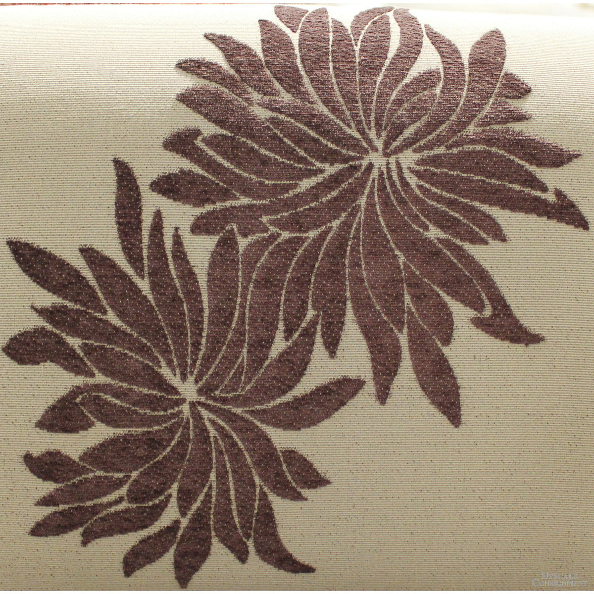Floral Tapestry Armless Slipper Chair