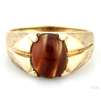 Premier Designs 10K Yellow Gold 2.11ct. Agate Cabochon Ring