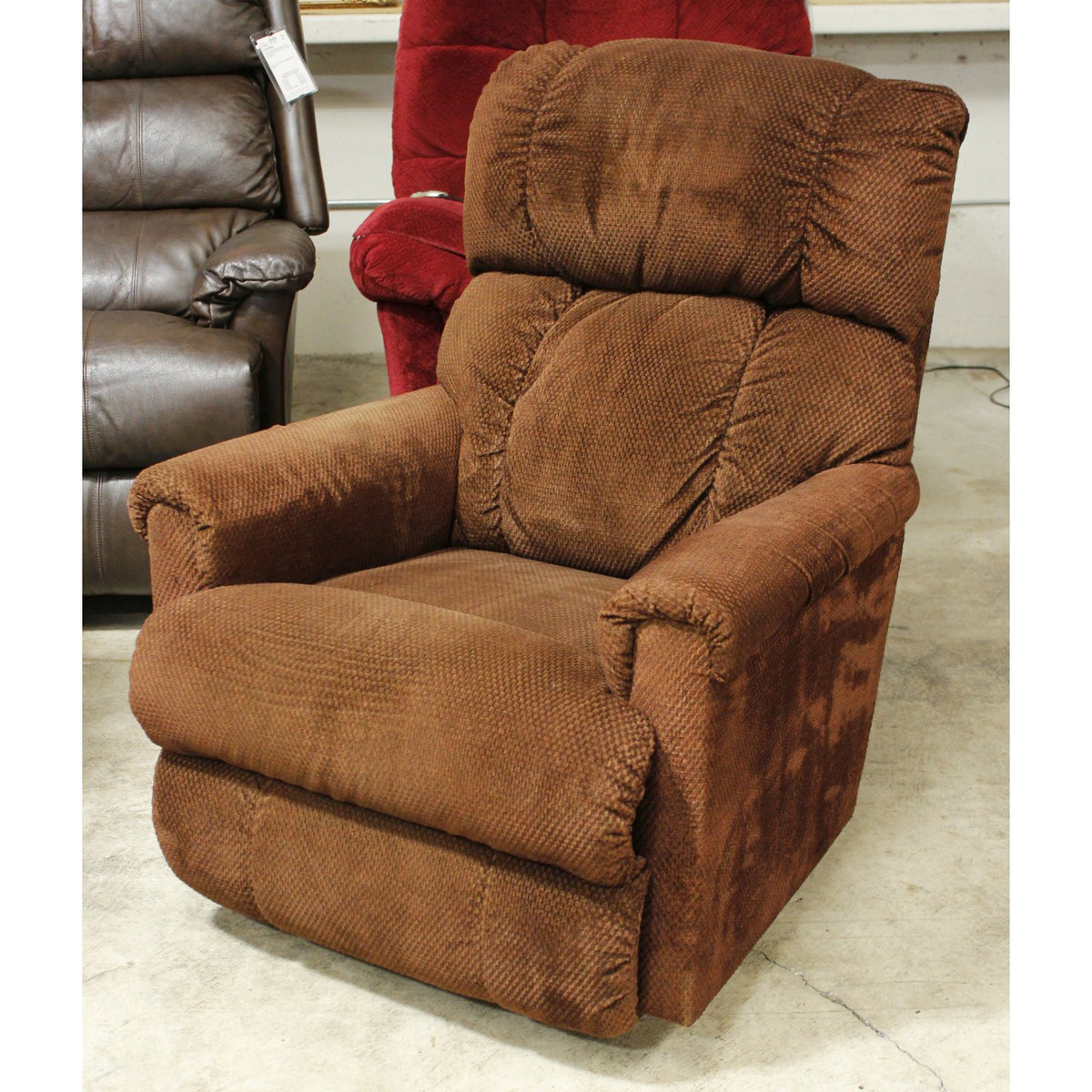 La-Z-Boy Brown Chenille Rocking Recliner