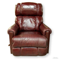 La-Z-Boy Burgundy Leather Swivel Rocking Recliner