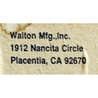 Walton Mfg. Oak Curio w/Drawer