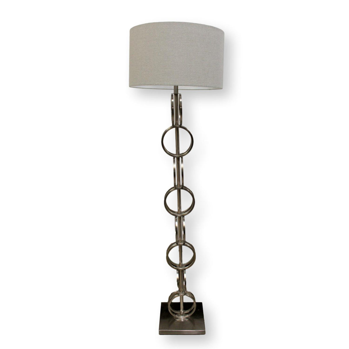 Silver Circles Floor Lamp