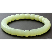 "Dragons Chasing the Pearl" Chalcedony Hololith Bangle