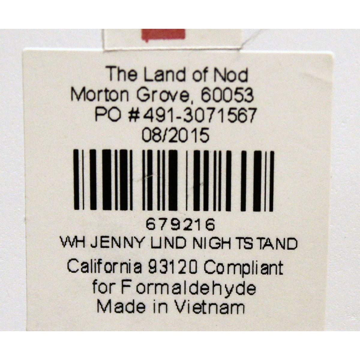 Land of Nod 'Jenny Lind' White Nightstand