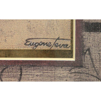 Framed Floral Medallion Artwork