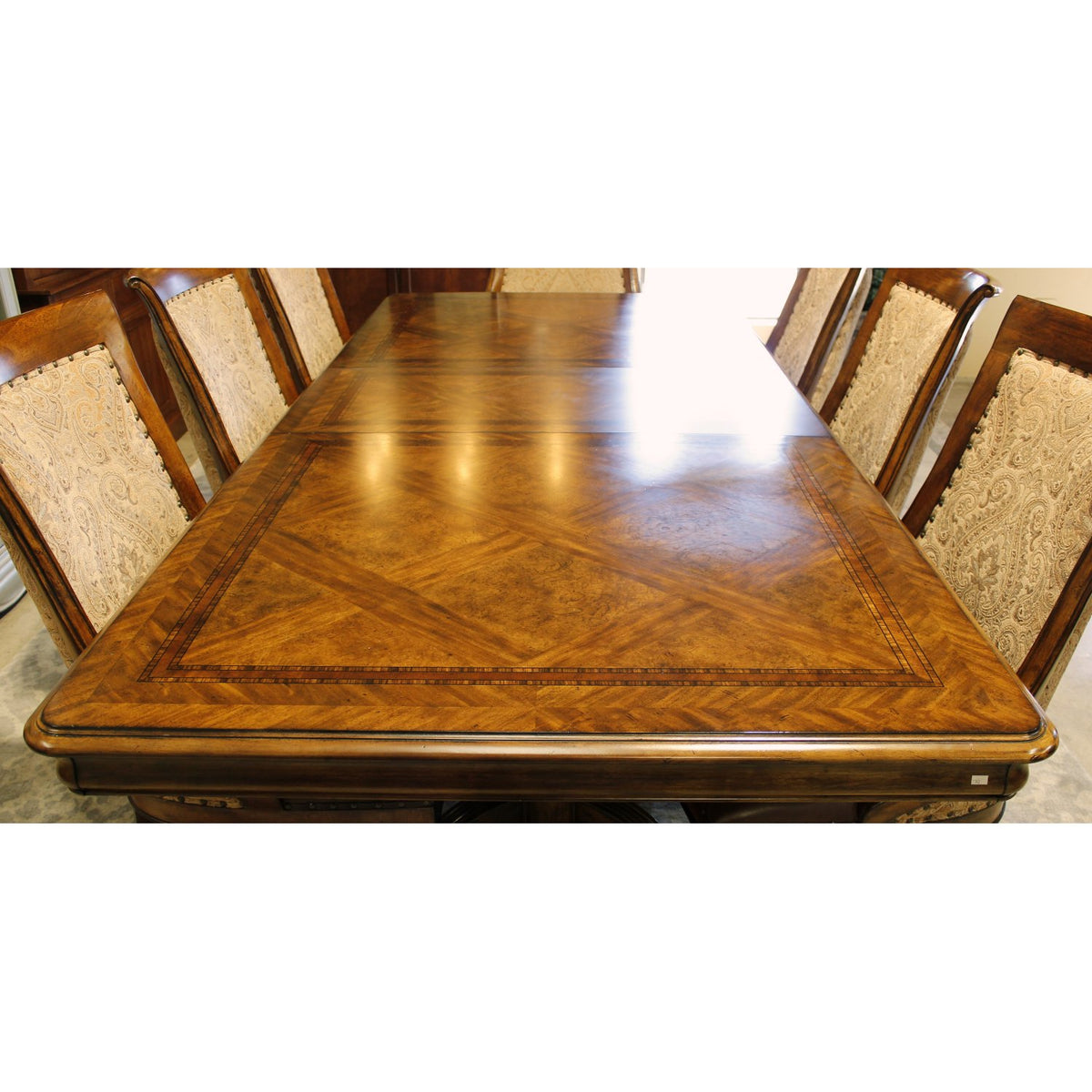 Thomasville Dining Table w/8 Upholstered Chairs